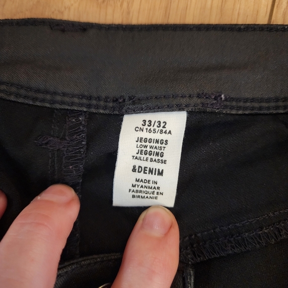 &Denim Coated Jeggings - Picture 8 of 8